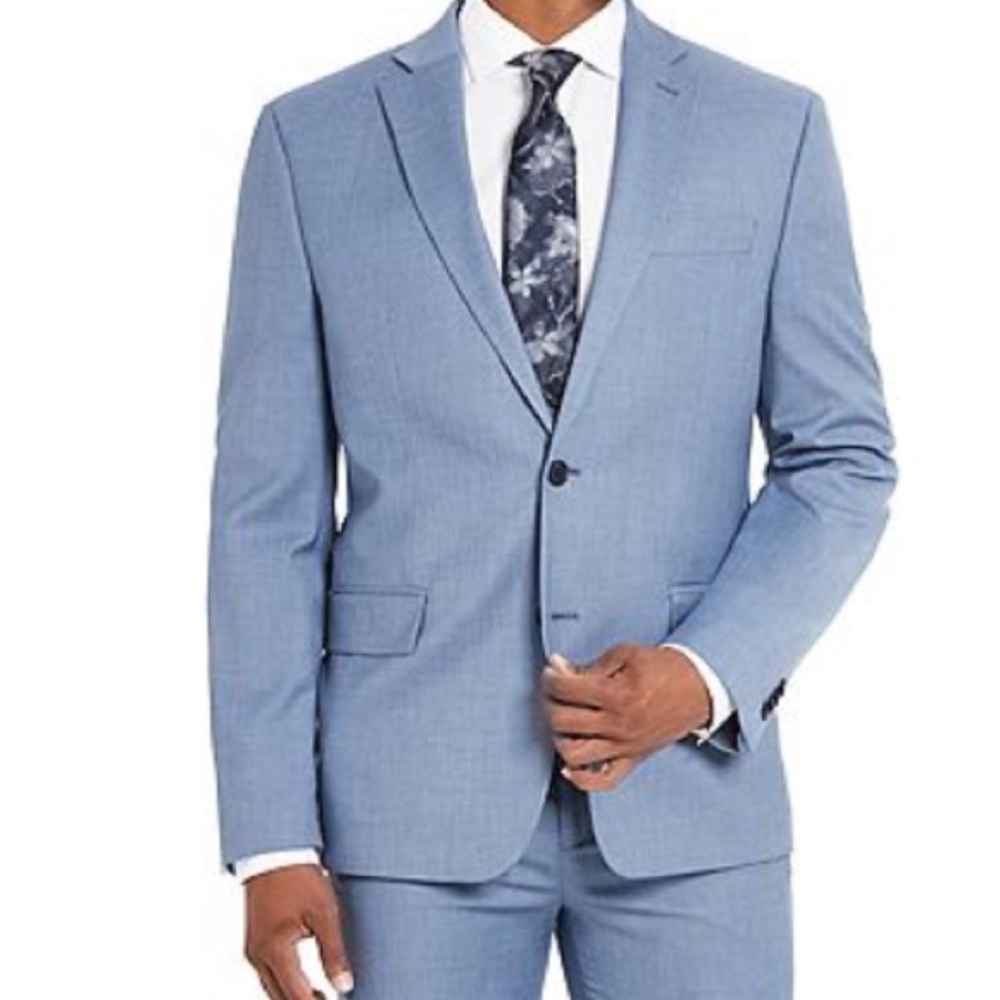Ben Sherman Light Blue Two-Button Sport Coat
